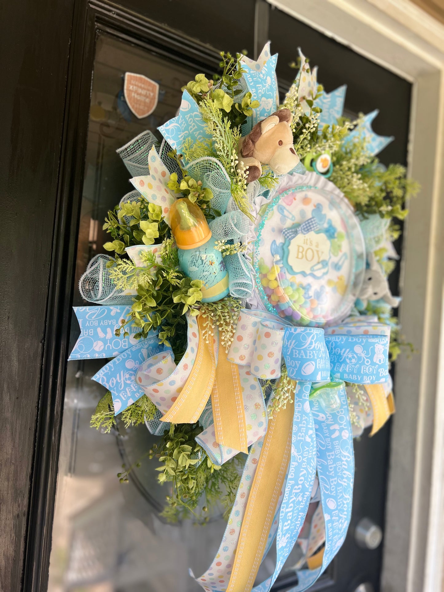 Baby Boy Wreath